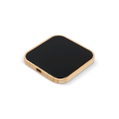 Chargeur sans fil bambou et verre 10W - 2