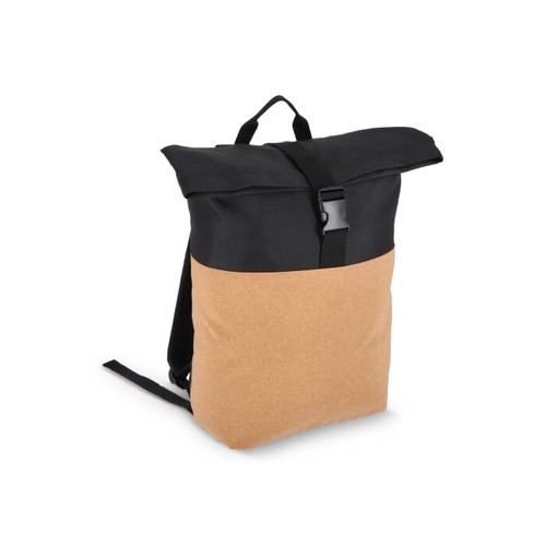 Sac à dos à roulettes en liège et R-PET 18L - 2