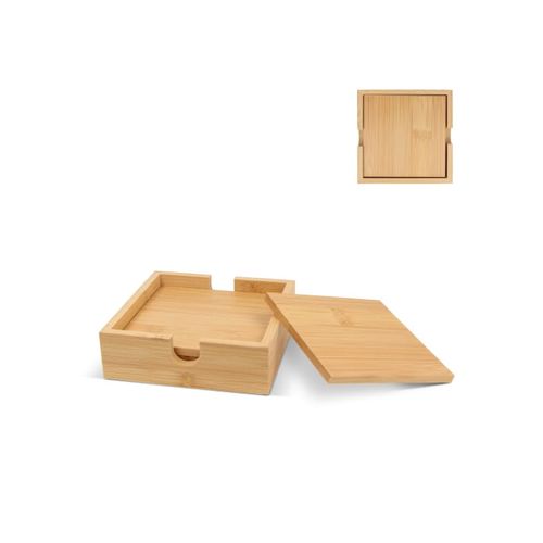 Set de sous-verres en bambou (4 pièces)