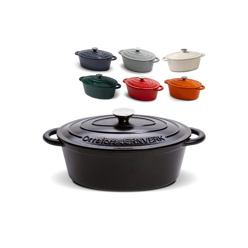 ORREFORS JERNVERK SARTÉN DE HIERRO ESMALTADA OVALADA 3.5L