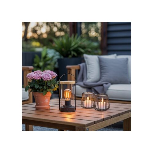 Lampe Edison en bambou - 8