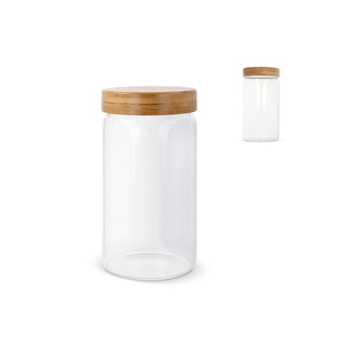 Boîte en verre & bambou personnalisé 1200ml