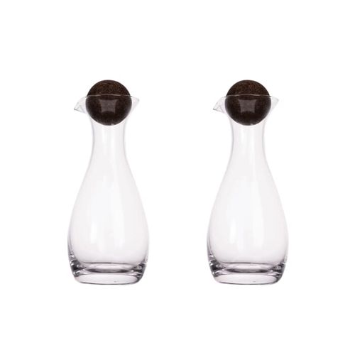 Sagaform Nature Carafes à huile/vinaigre avec bouchons en liège 2 pièces 300ml - 2