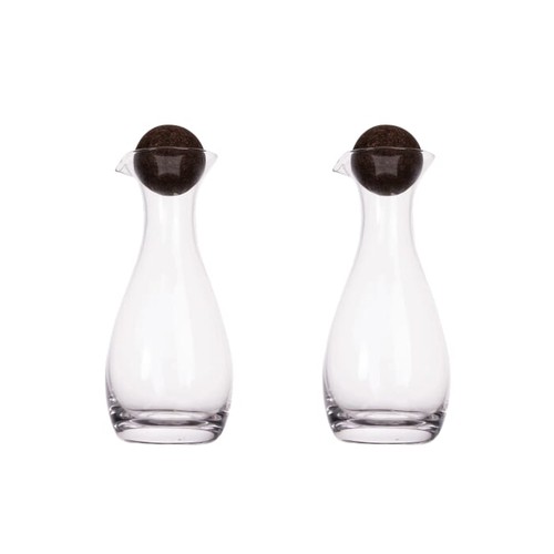 Sagaform Nature Carafes à huile/vinaigre avec bouchons en liège 2 pièces 300ml - 2