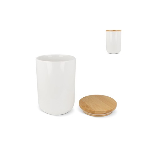 BOTE CERÁMICA Y BAMBÚ 900ML