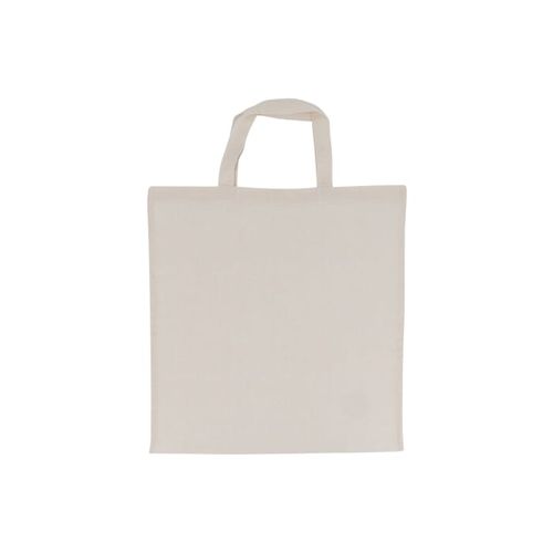 Sac bandoulière en coton OEKO-TEX® 140g/m² 38x42cm poignée courte - 3