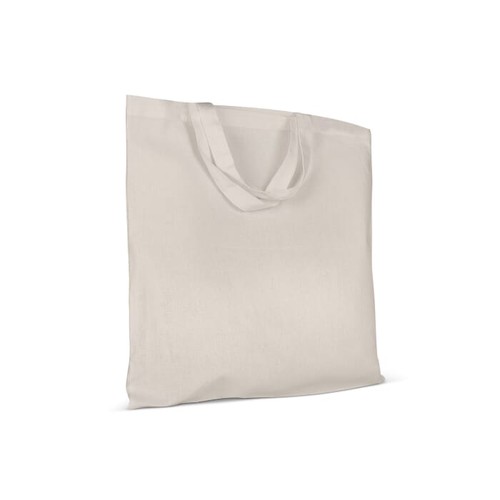 Sac bandoulière en coton OEKO-TEX® 140g/m² 38x42cm poignée courte - 2