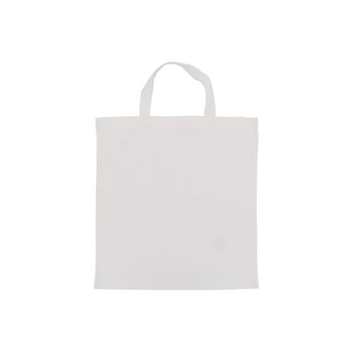 Sac shopping OEKO-TEX® couleur court 140g/m² 38x42 cm - 3