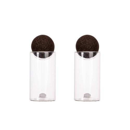 Sagaform Bouchons de liège nature sel/poivre pots personnalisé, 2 pièces