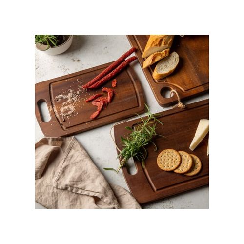 Orrefors Jernverk 2 paquets de planches à découper en bois Acacia - 4
