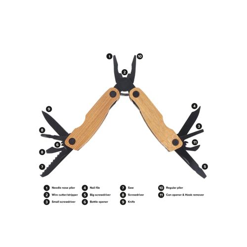 Multi-outils en bambou 12 fonctions - 6
