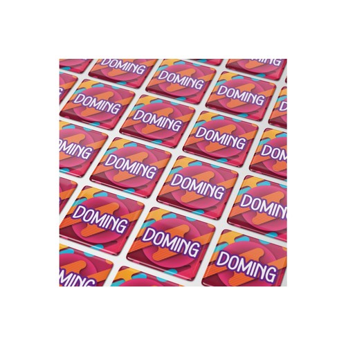 Doming Carré 10x10 mm personnalisé