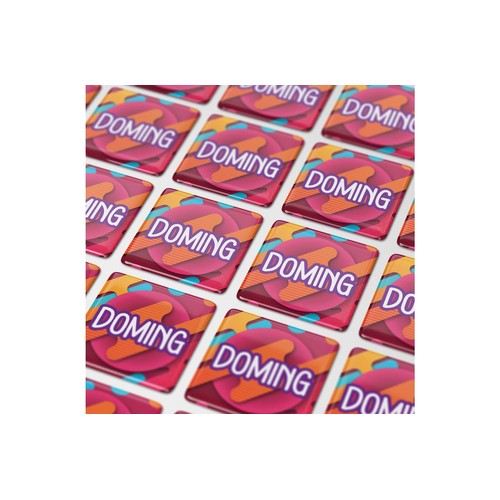 Doming Carré 25x25 mm personnalisé