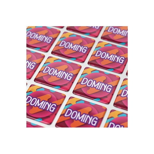 Doming Carré 40x40 mm personnalisé
