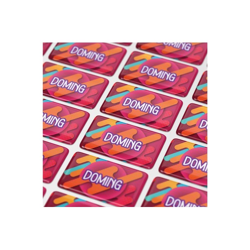 Doming Rectangle 80x25 mm personnalisé