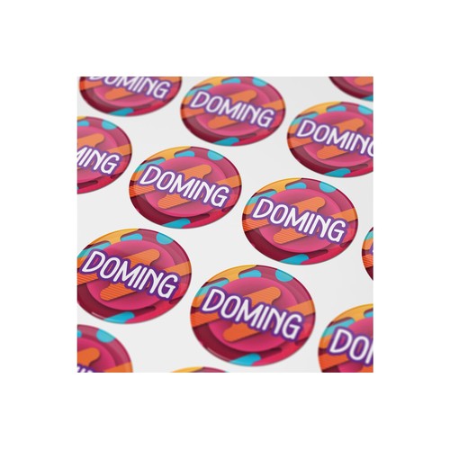 Doming Rond Ø 25 mm personnalisé