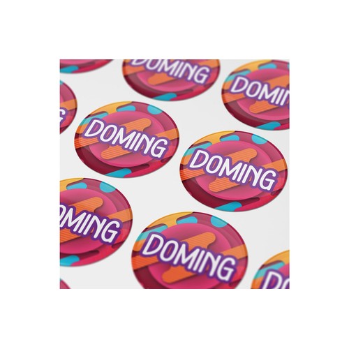 Doming Rond Ø 50 mm personnalisé
