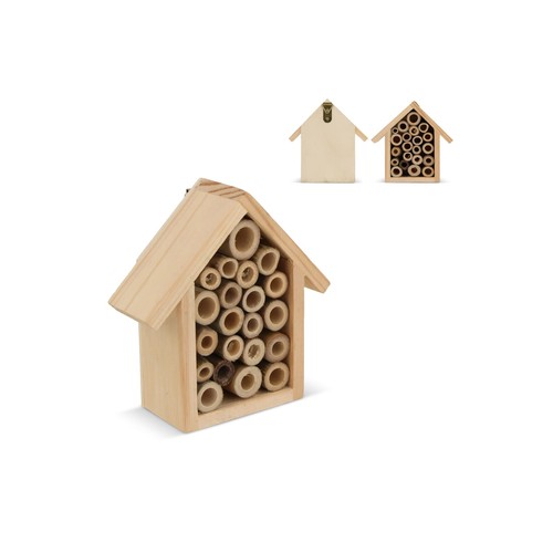 Mini-maison des abeilles FSC personnalisée