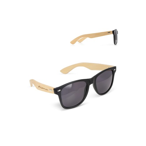 Lunettes de soleil Justin RPC personnalisé avec bambou UV400