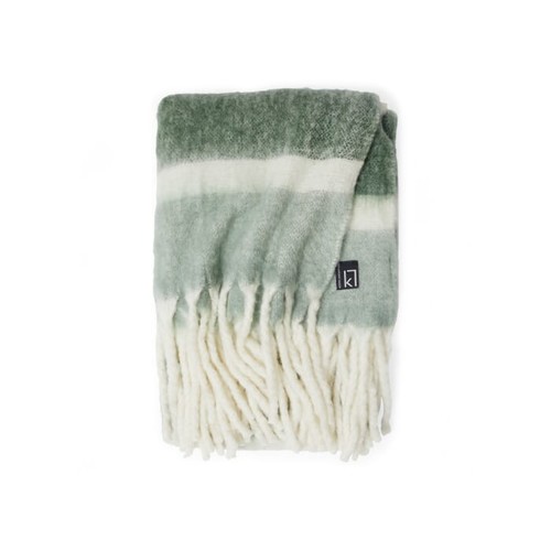 Kosta Linnewäfveri Plaid en Laine à Rayures - 2