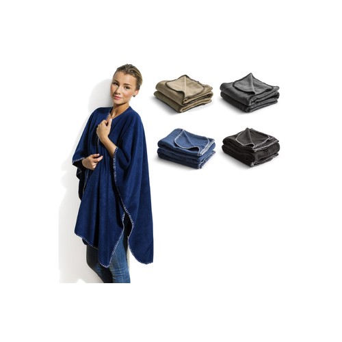 Poncho Nightingale en laine polaire personnalisé 120x160 cm