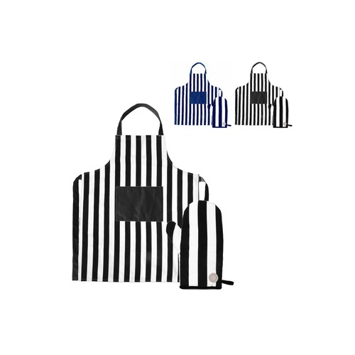 Ensemble tablier et gants bbq personnalisé Aron