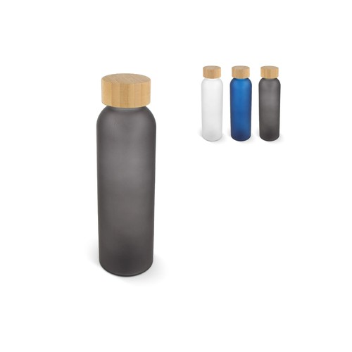 BOTELLA DE AGUA DE VIDRIO Y BAMBÚ 500 ML