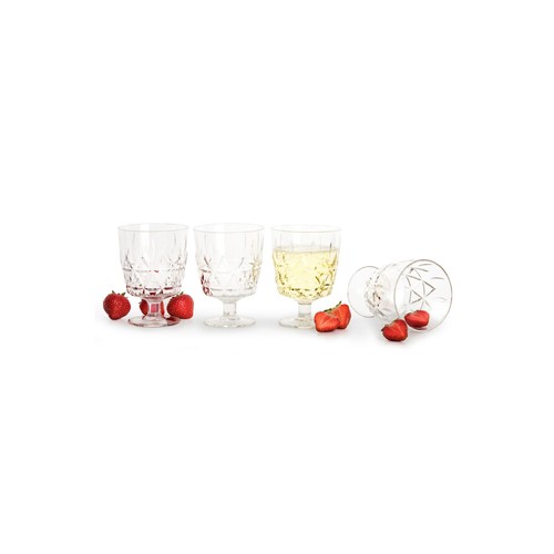 Sagaform Acryl Verre à pique-nique personnalisé, 300ml set of 4