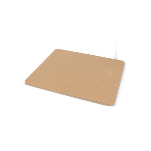 Tapis de souris avec chargeur sans fil en papier recyclé - 2