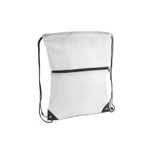 Sac à cordon 210T R-PET avec fermeture éclair - 2