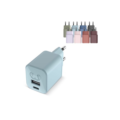 2WC30 I Fresh 'n Rebel Mini Charger USB-C + A PD // 30W - Chargeur USB-C + A PD personnalisé