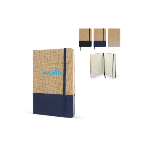 Carnet de notes en jute R-PET personnalisé