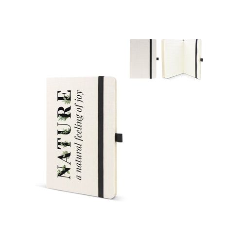 Carnet en coton recyclé et R-PET A5
