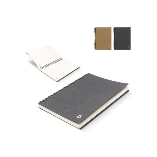 Carnet de notes en cuir recyclé Midi - 1