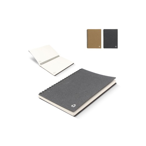 Carnet de notes en cuir recyclé Midi - 1