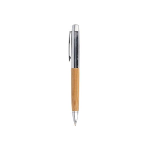 Stylo-bille en métal bambou dans un tube - 4