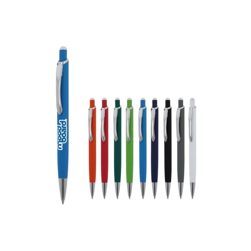 Stylo-bille Monaco métal toucher doux - 1