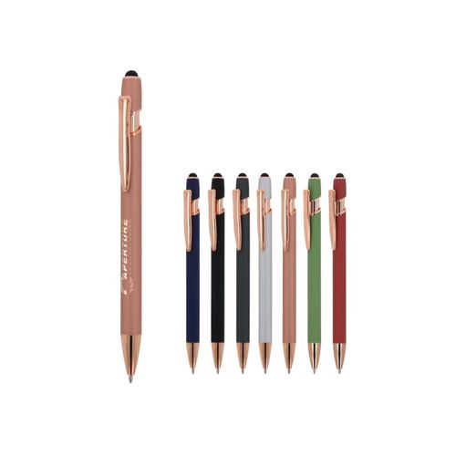 Stylo-bille Paris Deluxe métal caoutchouté - 1