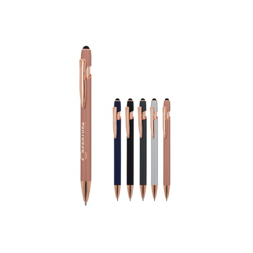 Stylo-bille Paris Deluxe métal caoutchouté personnalisé