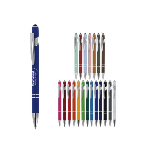 Stylo-bille Paris métal toucher doux - 1
