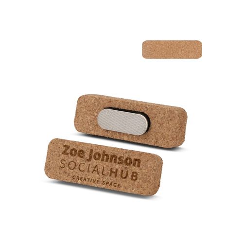 Badge en liège avec aimant - 1