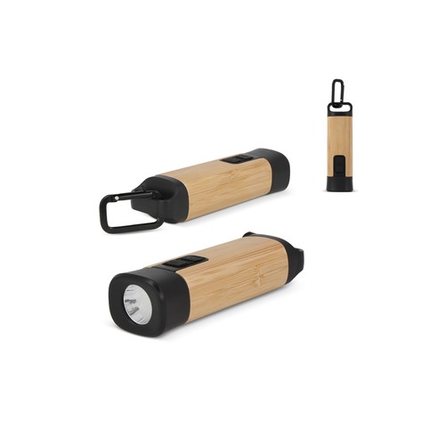 Torche rechargeable R-ABS & Bambou personnalisée