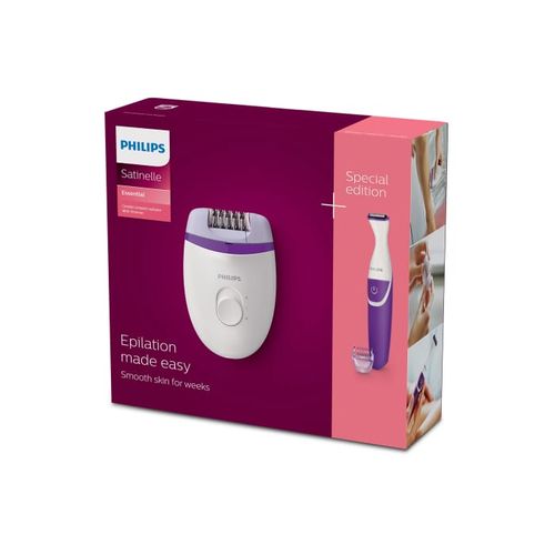 BRP505|Philips Satinelle épilateur compact filaire et tondeuse bikini sans fil - 10