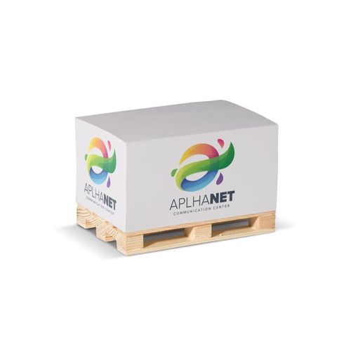 Bloc rectangulaire 12x8x6cm sur palette en bois