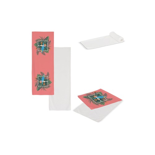 Serviette rafraîchissante R-PET 30x80cm sublimation - 1