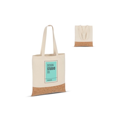 Sac de transport coton & liège 170g/m² 35 x 40cm - 1