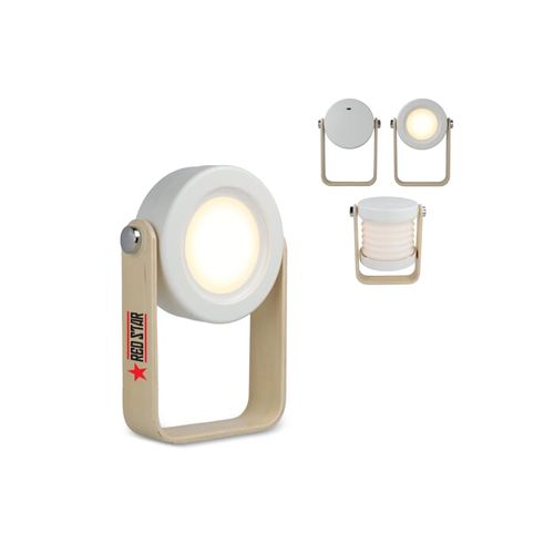 Lampe LED multifonctionnelle Coollux avec poignée en bambou