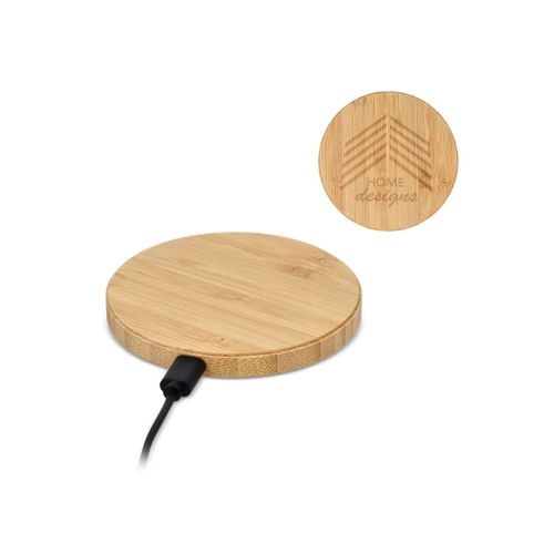 Pad de charge sans fil en bambou 15W - 1