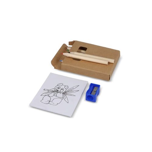 Set de coloriage de 8 pièces dans une boîte kraft - 4