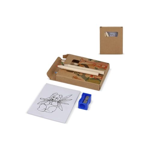 Set de coloriage de 8 pièces dans une boîte kraft, Toppoint, SquareNuts - Mataro Advice srl